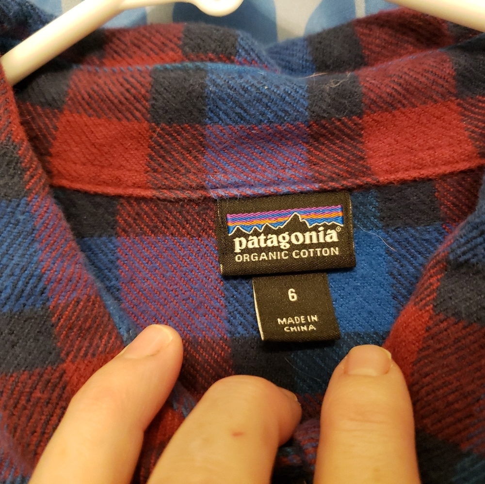 Patagonia matching flannel and skinny cords